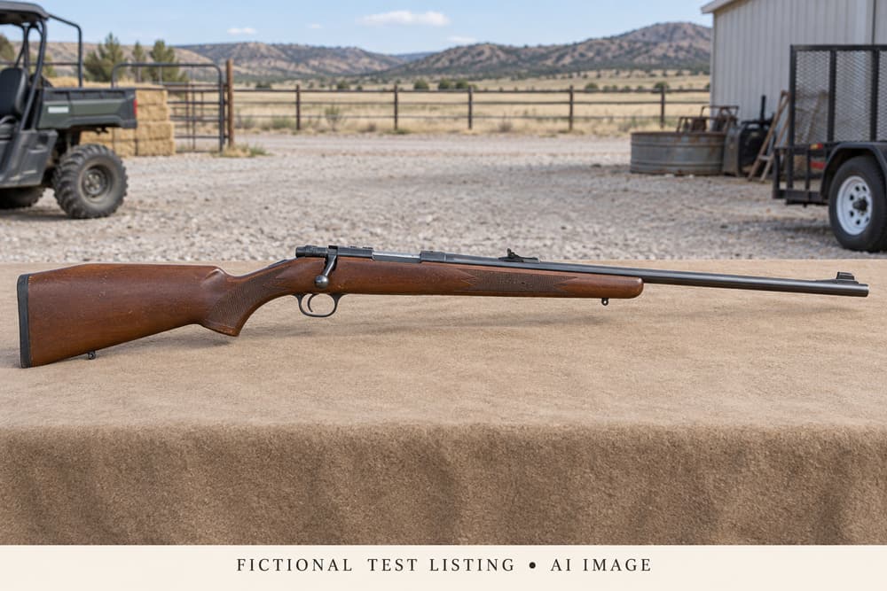 AI illustration of Sporting Rifle · Display Sample; fictional test item